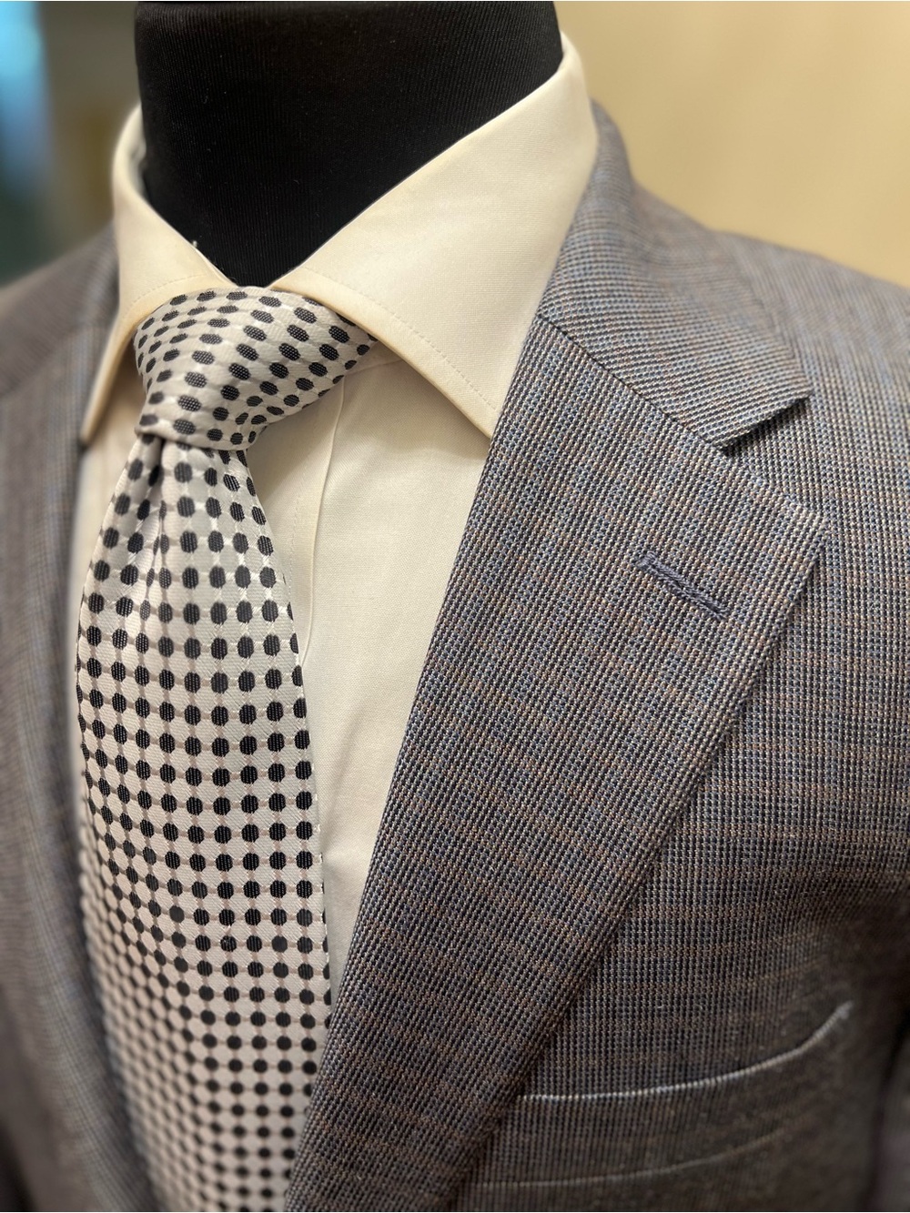 Lauren Ralph Lauren Gray Checked Sport Coat Blazer Wool/Silk Men 42R